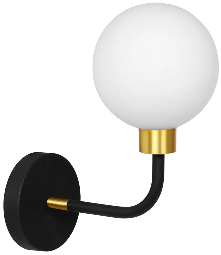 WANDLAMP APP1301-1W Zwart Goud