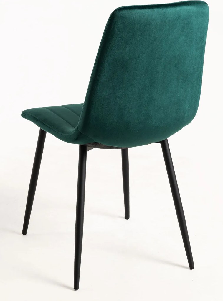 Set 4 Liny Fluwelen Stoelen