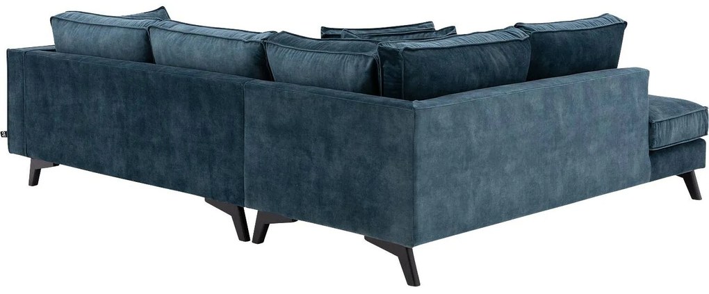 Goossens Bank Chambre blauw, stof, elegant chic