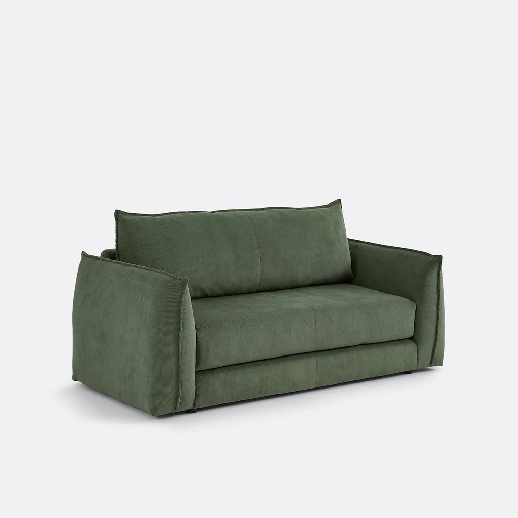 2-zits slaapbank van fijn ribfluweel, TIKI