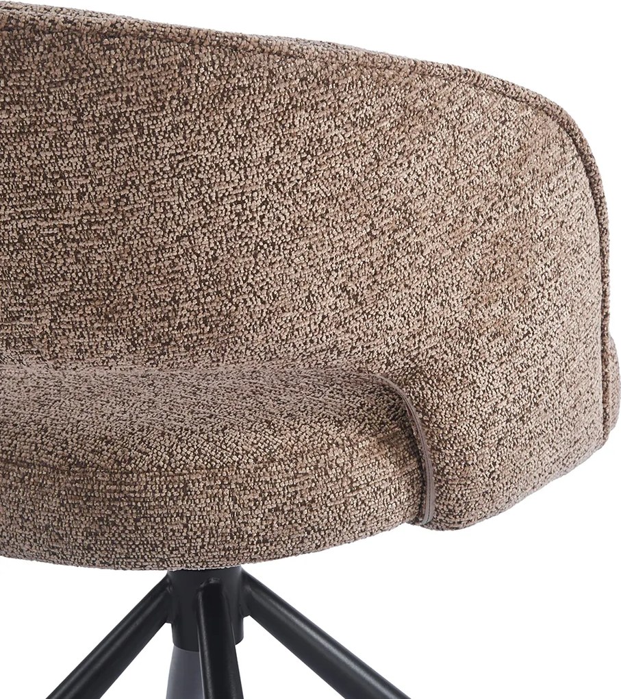 Eetkamerstoel Met Open Rugdetail Bruin