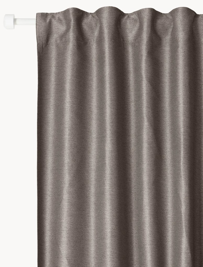 Verduisterende gordijnen Asher met multiband, 2 stuks