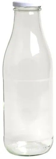 Melkfles, glas, 1 l