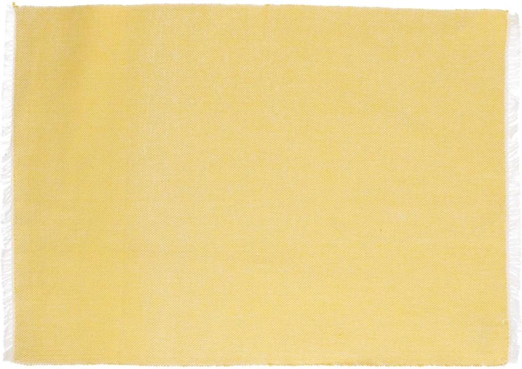 Placemat, katoen, geel, 35 x 50 cm