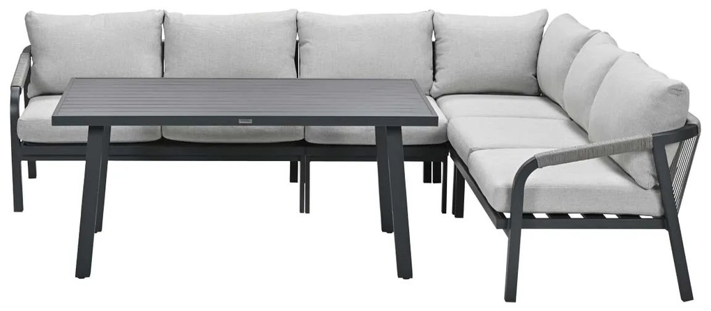 Garden Impressions Tarera lounge dining set 5-delig - donker grijs