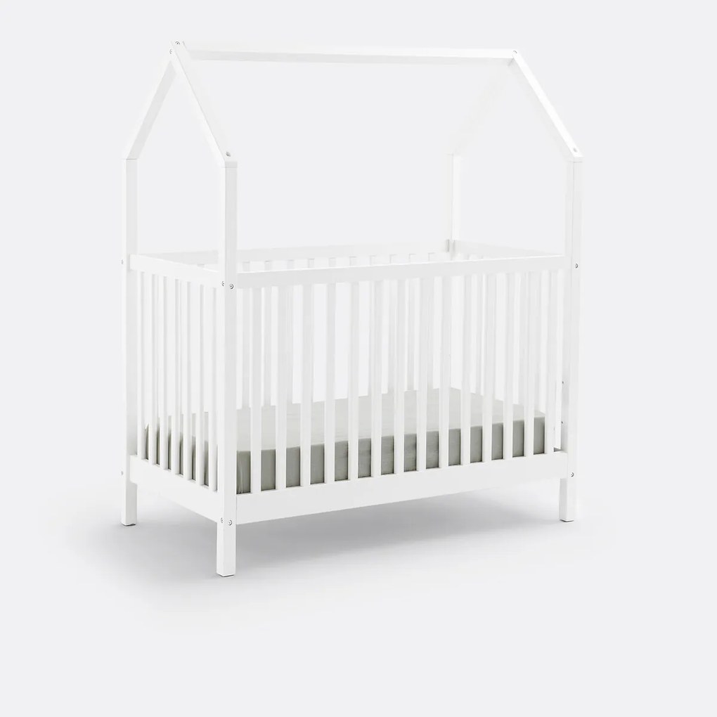 Hutbedje met spijlen van massief dennenhout, Spidou