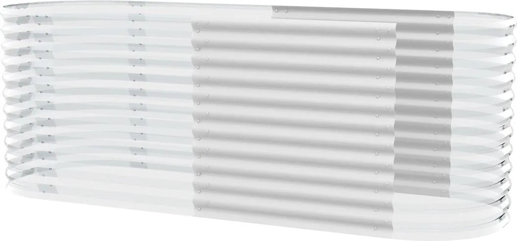 Vitavia zaaibed uitbreiding Vita Round 858 - Verhoogd zaaibed - 85,8 cm - Zincalume wit