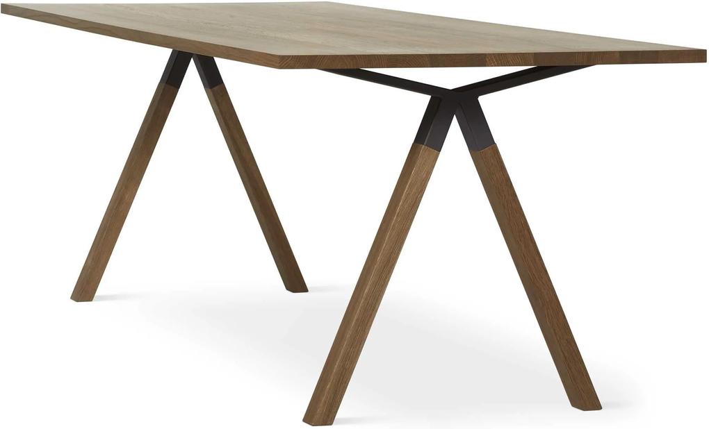 EYYE Axxe tafel 220x90 met rechte hoeken Exclusive eikenhout