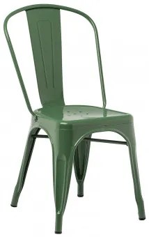 Set Van 4 Stapelbare Stoelen In Staal Lix Groen – Kool - Sklum