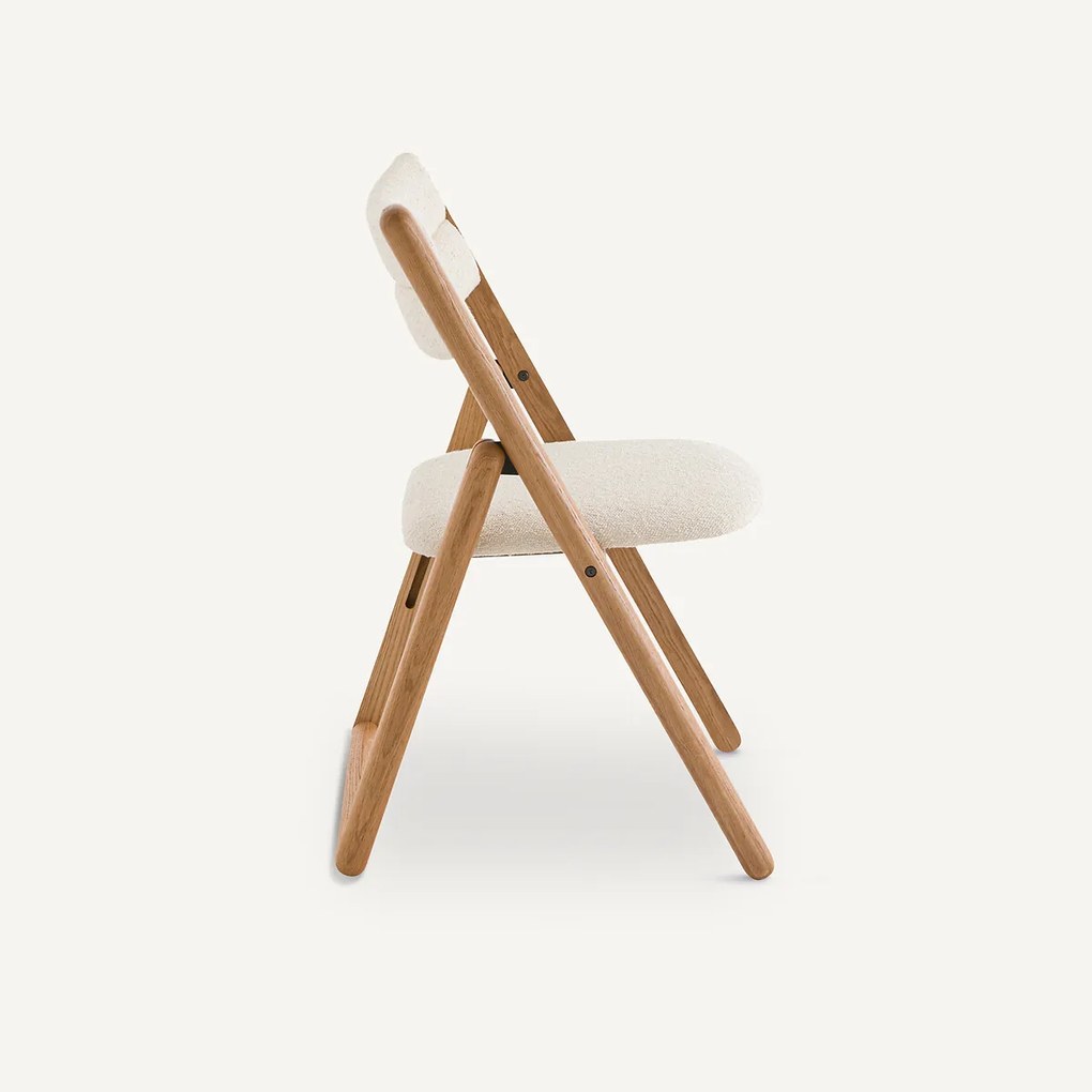 Eiken plooistoel Camminata design E.Gallina