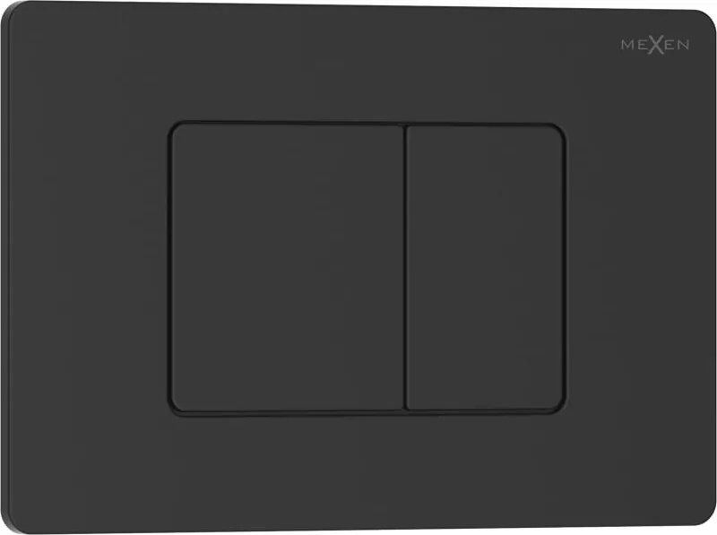 Mexen Tex 05 spoelknop roestvrij staal, zwart mat - 6105-02