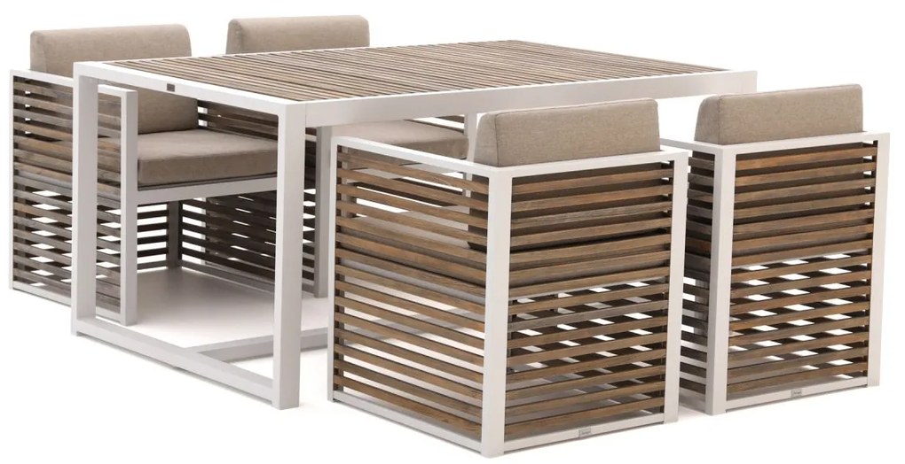 Bellagio Cadora 160cm dining tuinset 5-delig