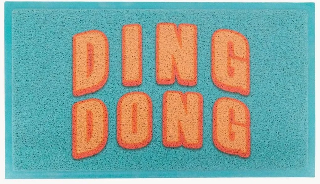 Wasbare deurmat Blue Ding Dong