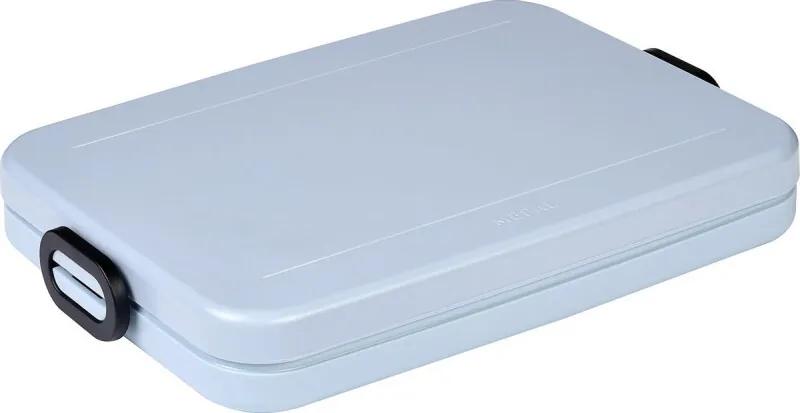 Lunchbox Take a Break flat – Geschikt voor 4 boterhammen – Nordic blue – Past perfect in een laptoptas – lunchbox voor volwassenen