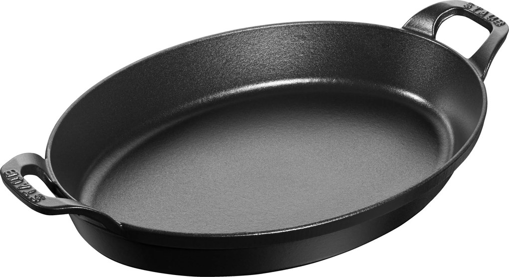 Staub Specialities Ovenschaal 32 cm, Ovaal, Zwart - Specialities - Staub