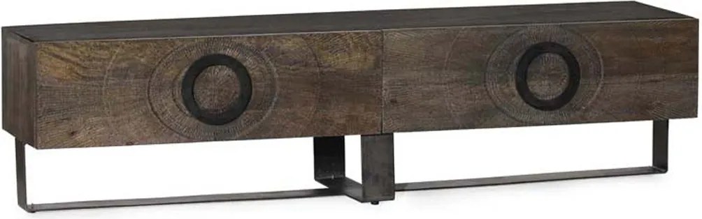 Uniek Tv-meubel Mangohout - 200x48x50cm.