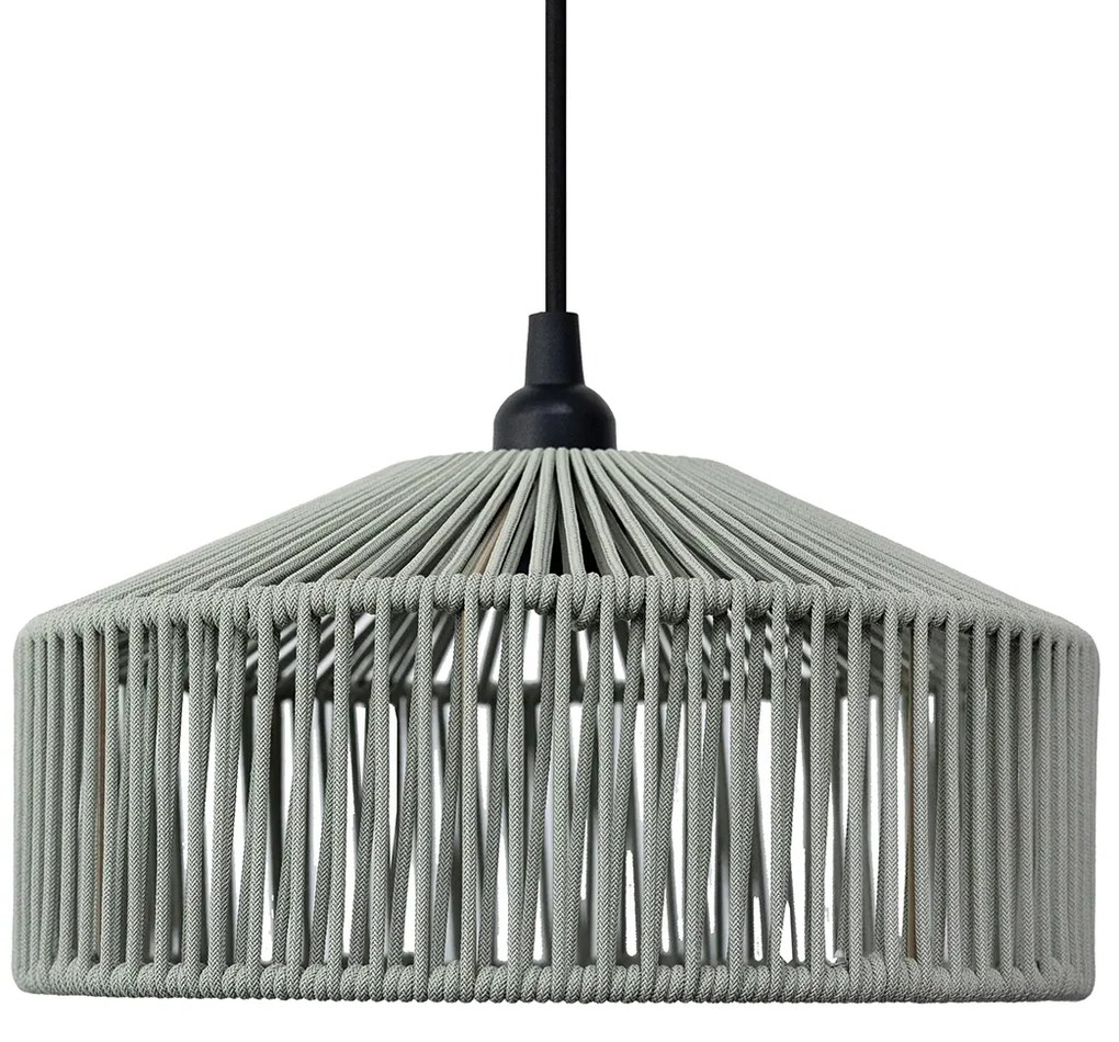 Buitenlamp Bohemian hanglamp groen touw IP44 - CalabardinaBohemian E27 IP44 Bohemian Buitenverlichting rond