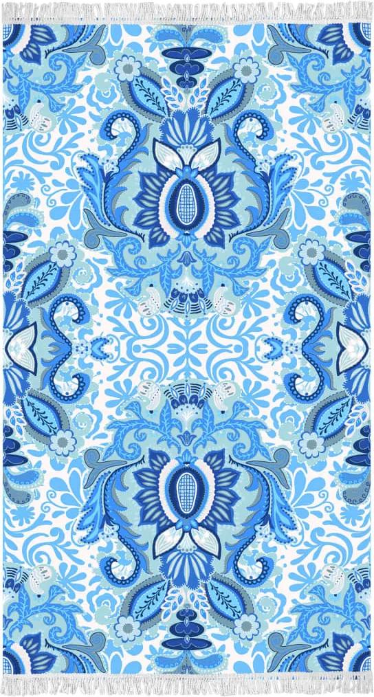 Hapiness Strandlaken YOGI 100x180 cm blauw