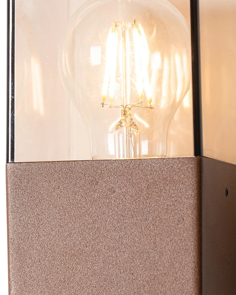 Industriële buiten wandlamp roestbruin IP44 - Denmark Industriele / Industrie / Industrial E27 IP44 Buitenverlichting
