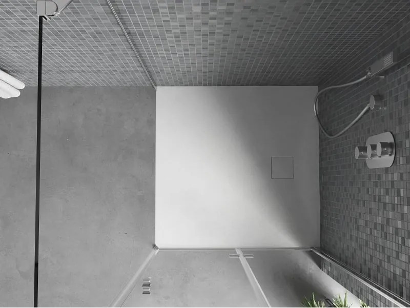Mexen Bert vierkante douchebak SMC 90 x 90 cm, wit - 4K109090