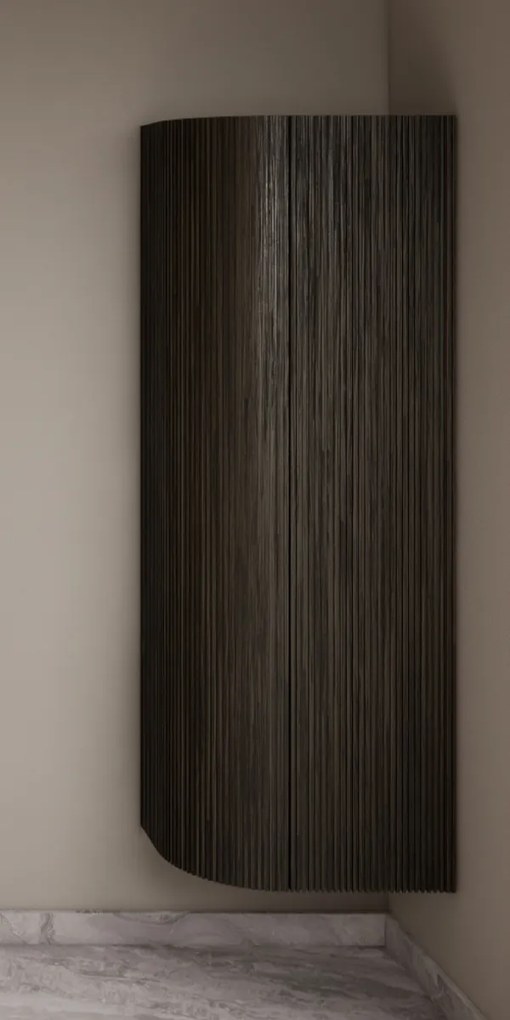 Gliss Design Alluro kolomkast 160cm met ronding links charcoal