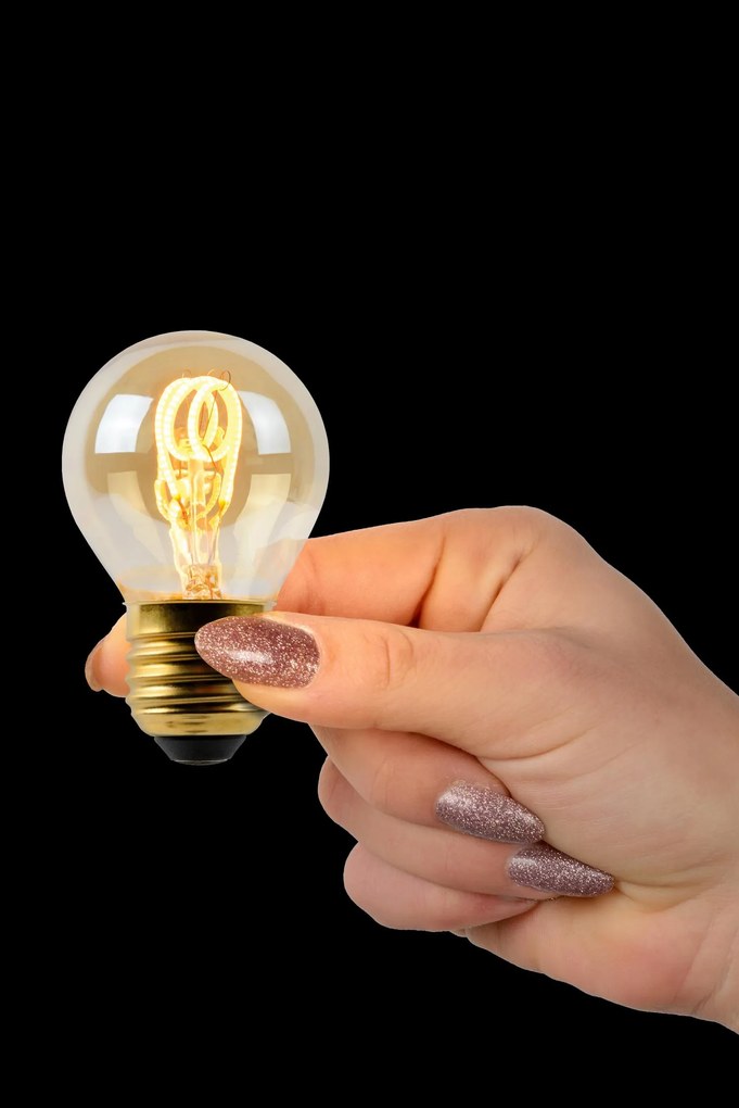 Lucide Bulb dimbare LED lamp 2200K E27 3W 4.5cm amber