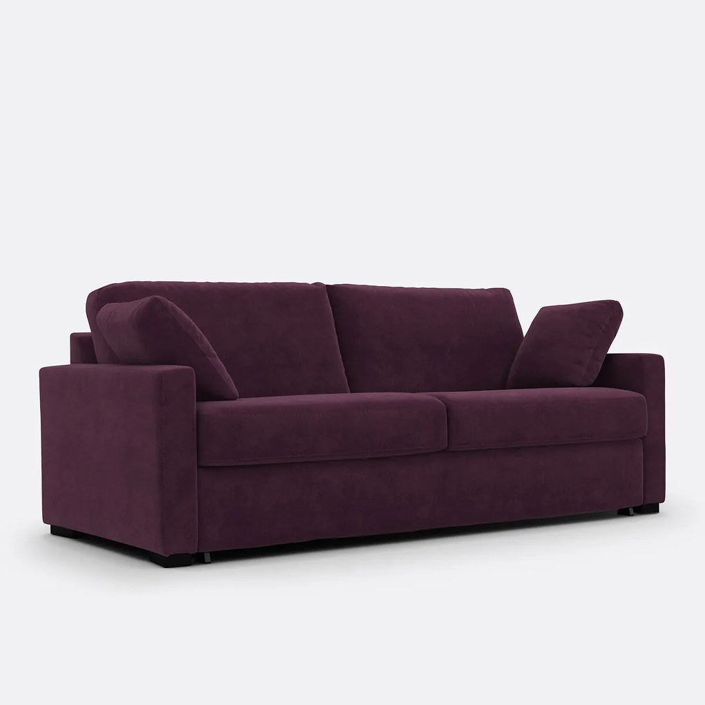 2, 3 of 4 zits slaapbank, Comfort Bultex®, fluweel, TIMOR