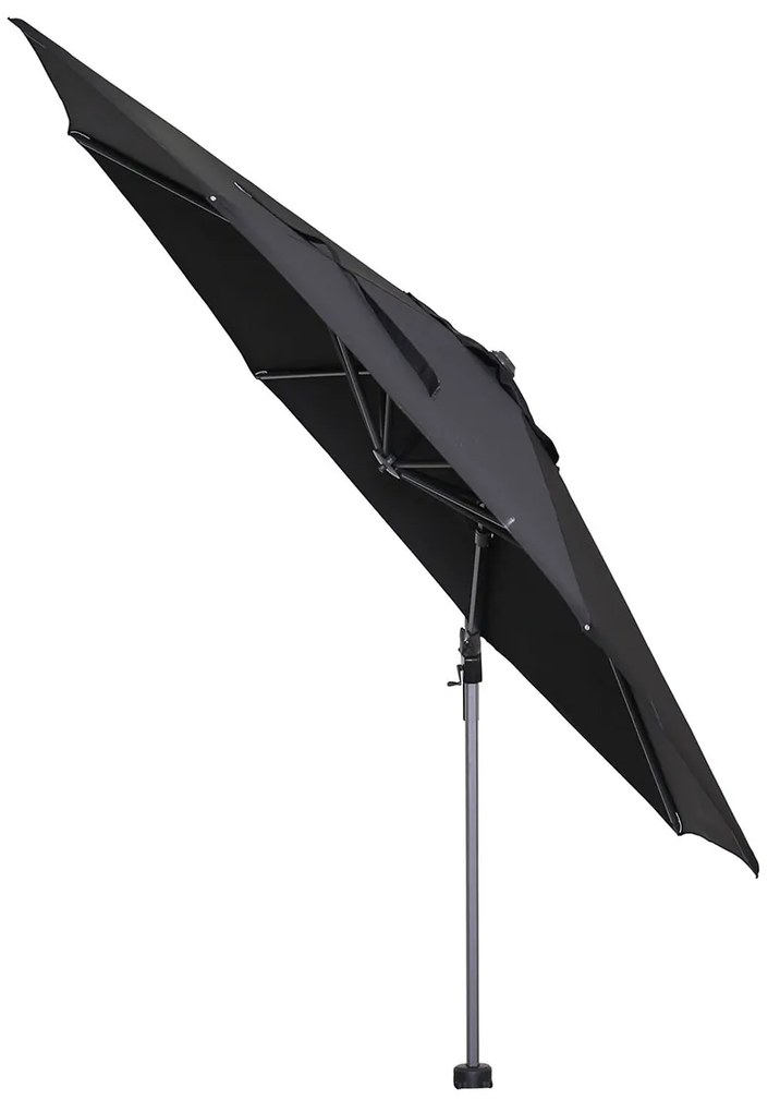 Garden Impressions Hawaii zweefparasol Ø350 cm - frame carbon black - doek zwart