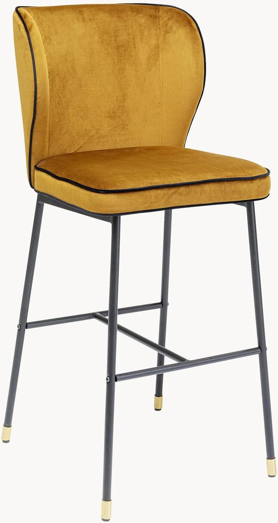 Fluwelen barstoelen Irina, 2 stuks