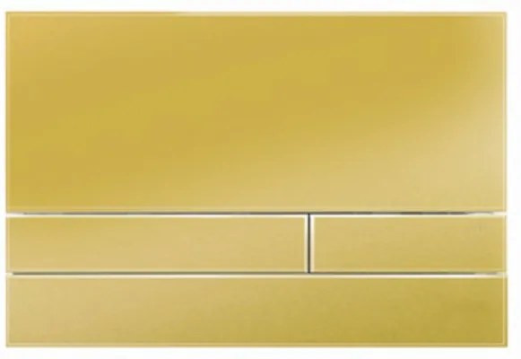 Rezi Modern bedieningsplaat glas DF met rechthoekige druktoetsen 261x174mm t.b.v de BB3650 serie goud metallic BB3651M11GS