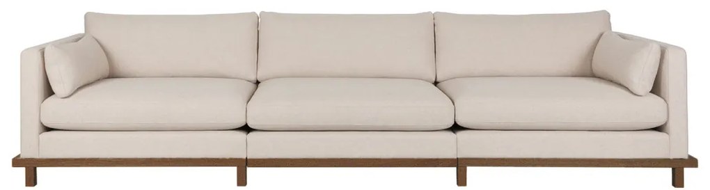 Zuiver Blossom Walnut Japandi Bank Op Plateau 4,5 Zits Osaka Cappuccino