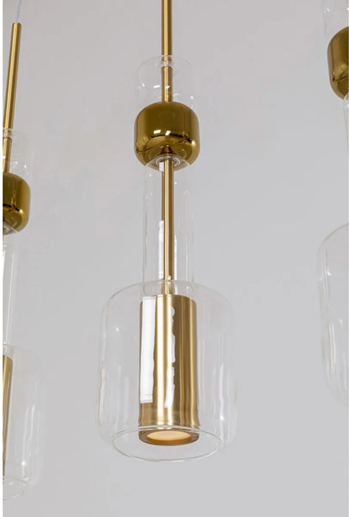 Hanglamp Goud En Glas 103 Cm