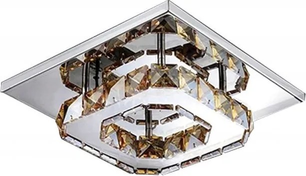 Kristallen vierkante plafondlamp Plafond Glamour 8W APP405-C