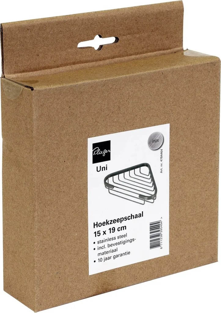 Plieger Vigo hoekzeepschaal geborsteld chroom