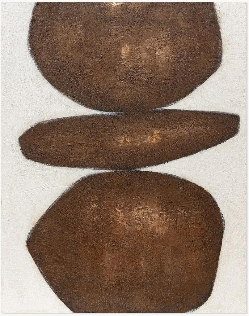 Handbeschilderd canvasdoek Stone Balance