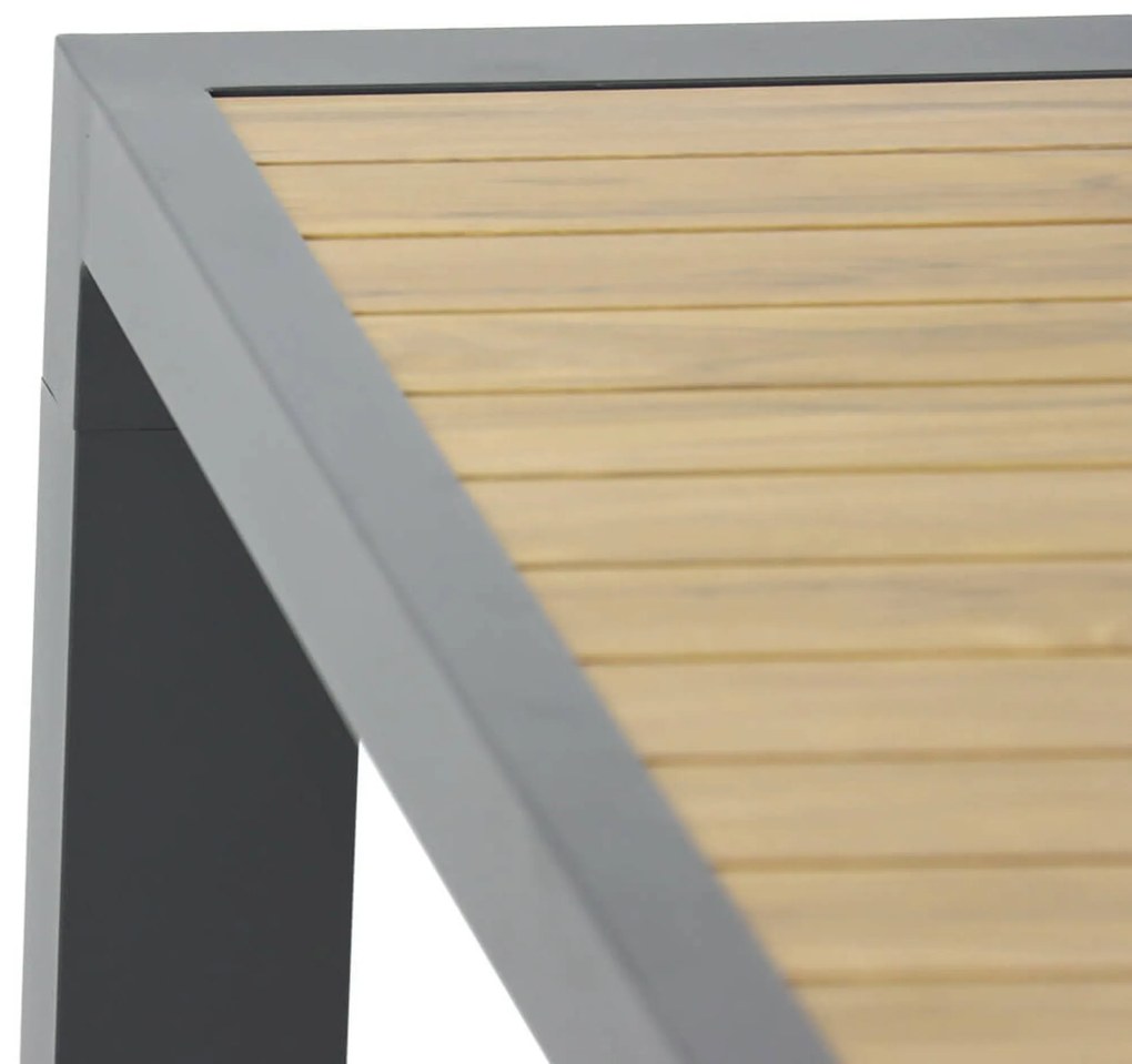 Tuinset 4 personen 100 cm Aluminium/textileen Grijs Lifestyle Garden Furniture Sella/Borello