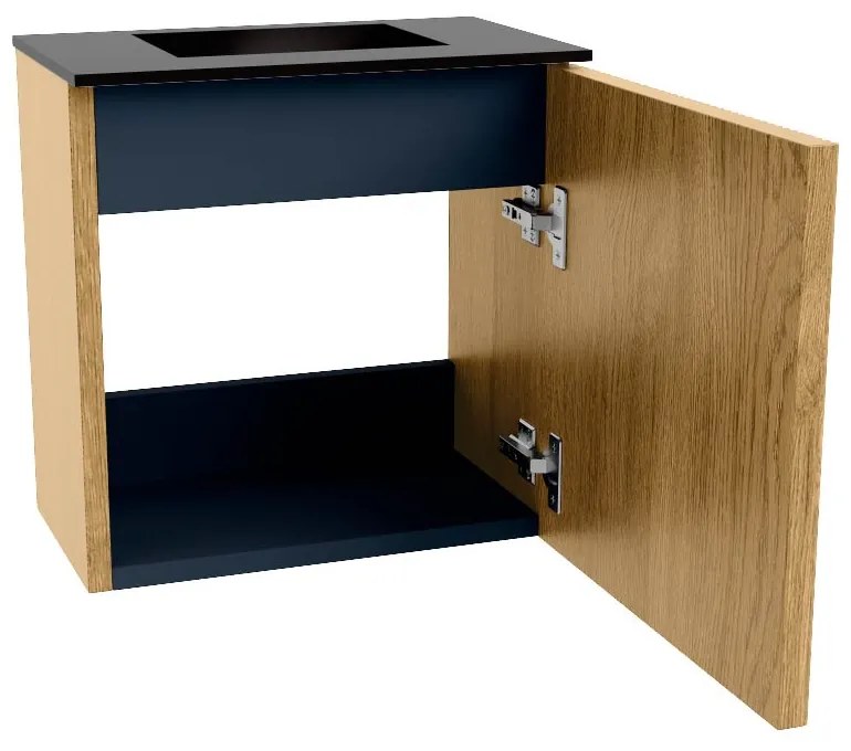 Mondiaz Joya 40cm toiletmeubel oak met wastafel faye midden zonder kraangat urban