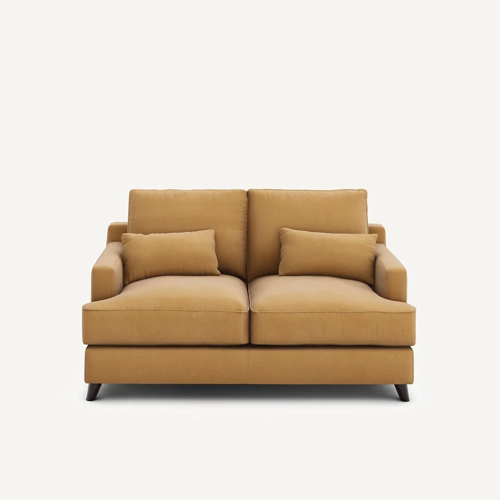 2-zits compacte zetel van linnen fluweel, ALWINE