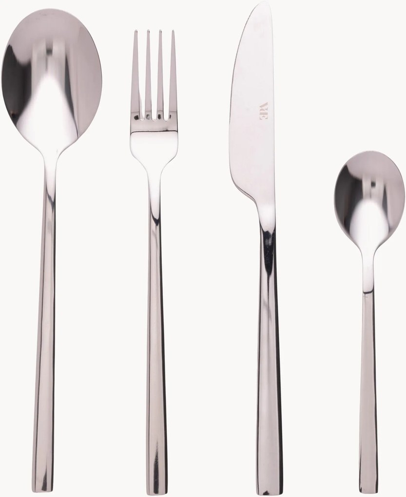 Roestvrijstalen bestek Stylo, 6 personen, 24-delig
