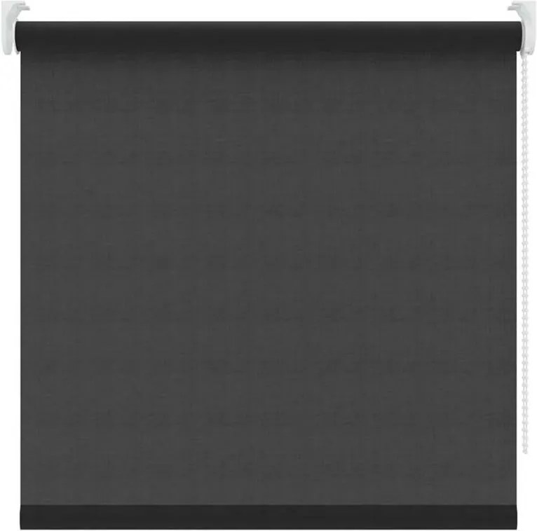 Rolgordijn lichtdoorlatend - zwart - 150x190 cm - Leen Bakker