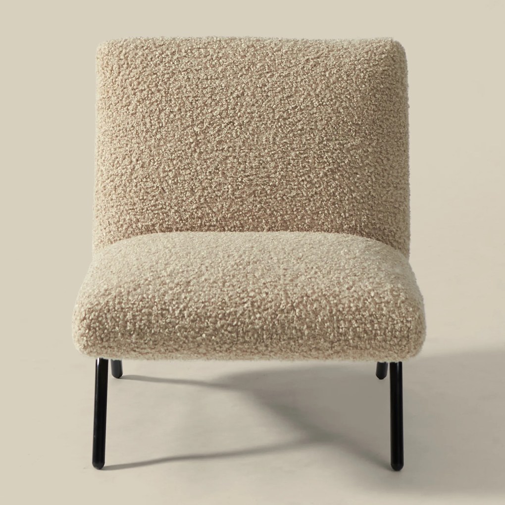 Teddy Fauteuil Modern Design Taupe