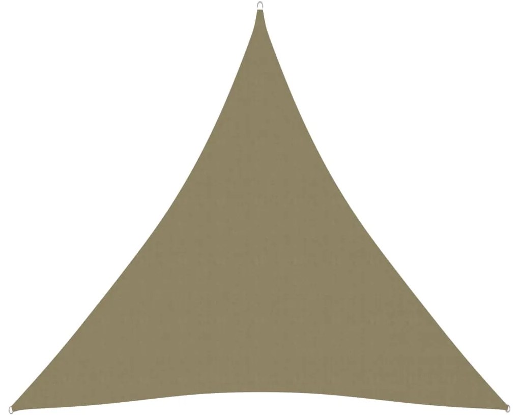 vidaXL Zonnescherm driehoekig 6x6x6 m oxford stof beige