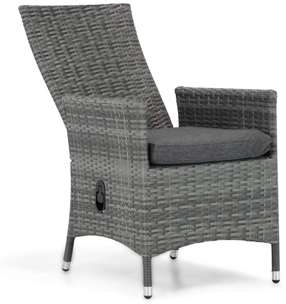 Domani Furniture Beluga Dining Tuinstoel Verstelbaar Wicker Grijs