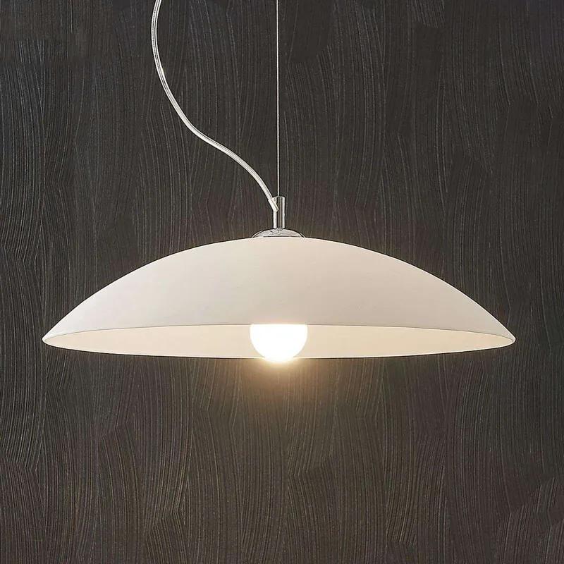Glazen hanglamp Kenan, open a/d onderkant, 50 cm