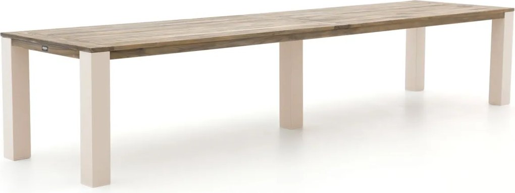 Tuin eettafel ROUGH | Rechthoekig  | Tuintafel Teakhout | 400x100cm | 10 personen | Kees Smit Tuinmeubelen