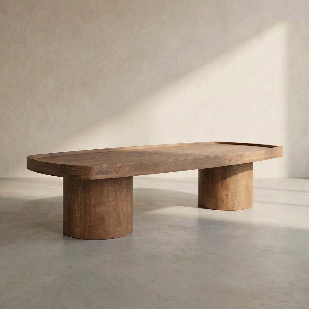 Mango Houten Salontafel - 140 X 65cm.