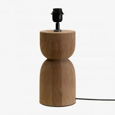 Diniz Tafellampvoet Mangohout & ↑30 Cm - Sklum