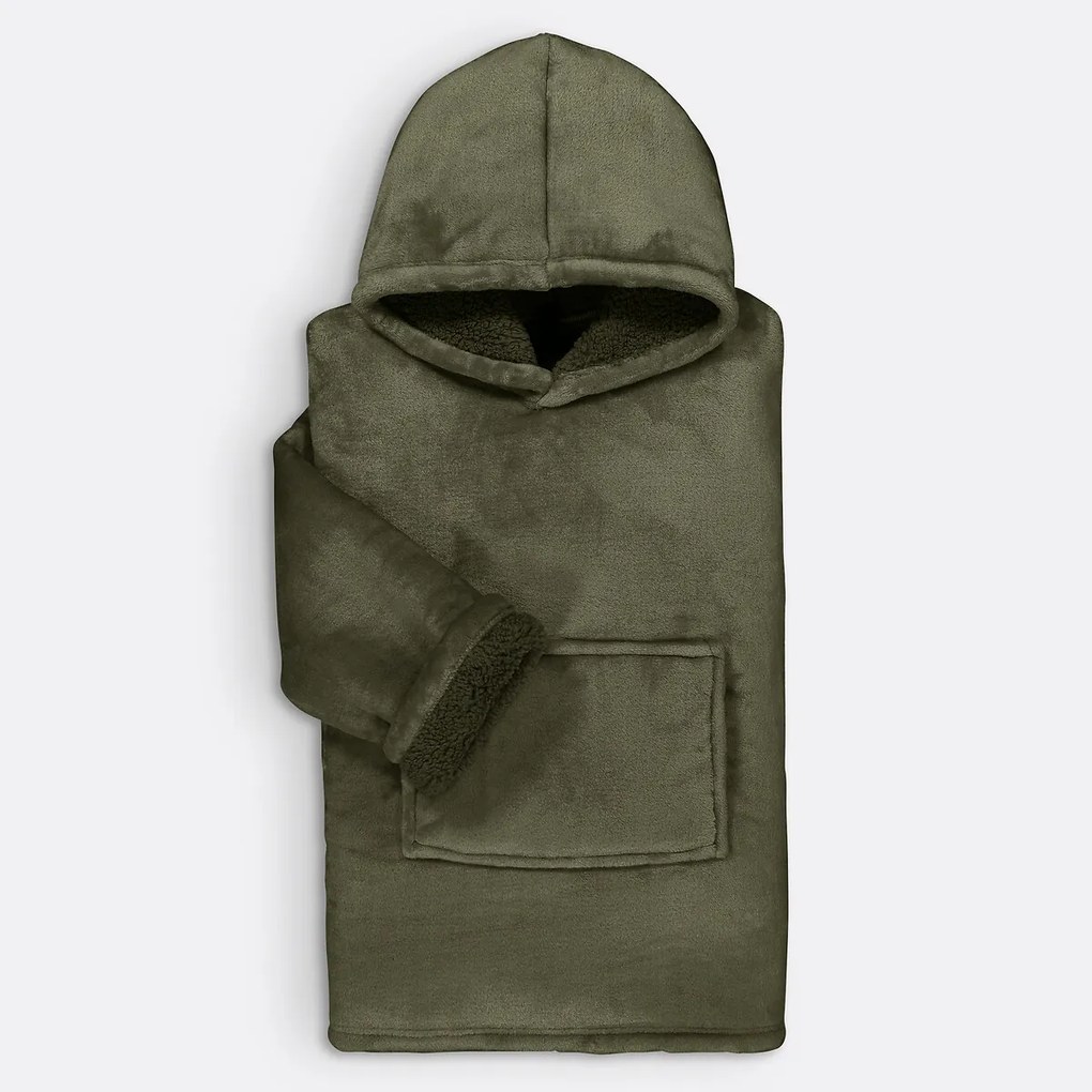 Plaid fleece sweater maat S/M, Javi