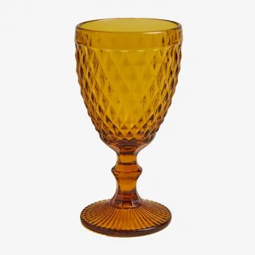 Pack Van 4 Wijnglazen Van 32 Cl In Koviran-glas Gele Oker - Sklum