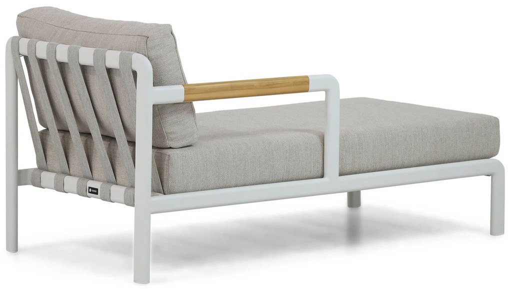 Chaise Loungeset Aluminium Wit Coco Avellino